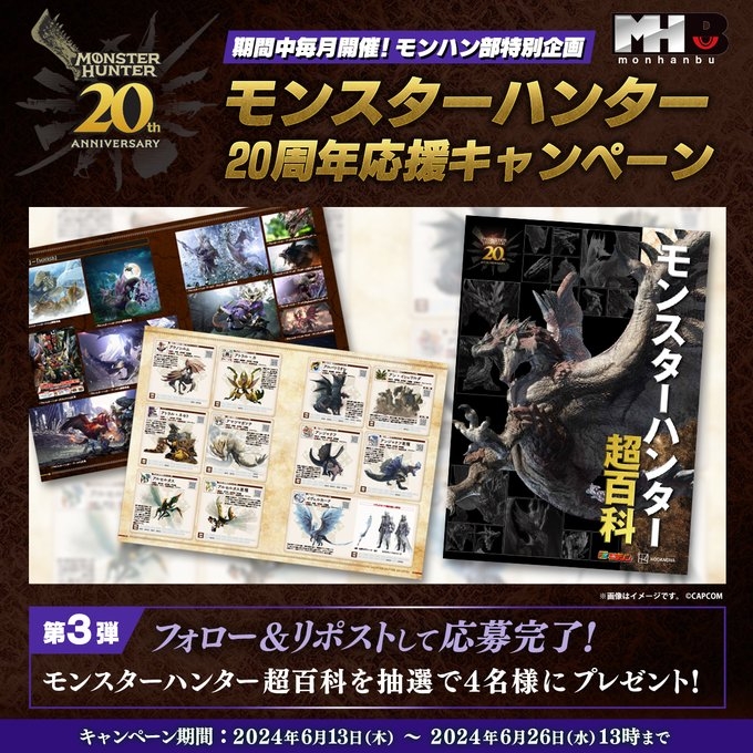 抽選 当選 限定 モンスターハンター 15周年 メッセンジャー