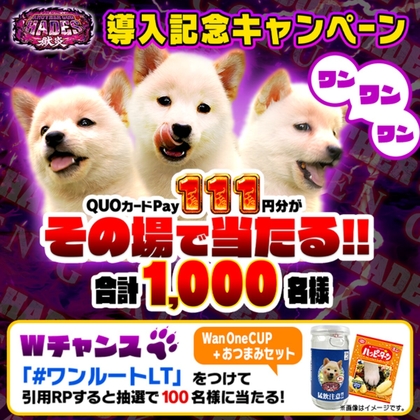 【その場で当たる】QUOカードPay111円分　WanOneCUP＆おつまみセットを1100名様にプレゼント ｜ 懸賞生活