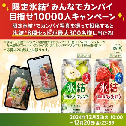 X懸賞(Twitter懸賞)】キリン 氷結8種セットを300名様に