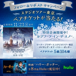 ★定価から3,000円引き★ ハリーポッター スタジオツアー　チケット2枚　11月23日(土) X懸賞(Twitter懸賞)】ワーナーブラザーススタジオツアー東京