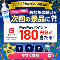 PayPayポイント180円分