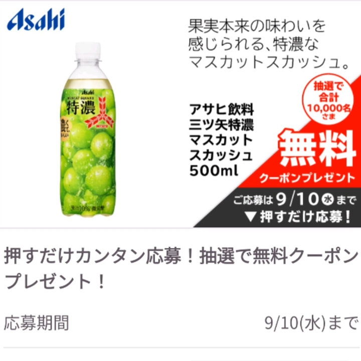 KMAS様　　専用（感謝）/3 アサヒ飲料 三ツ矢特濃マスカットスカッシュ500ml 1本 コペルニカ 角質