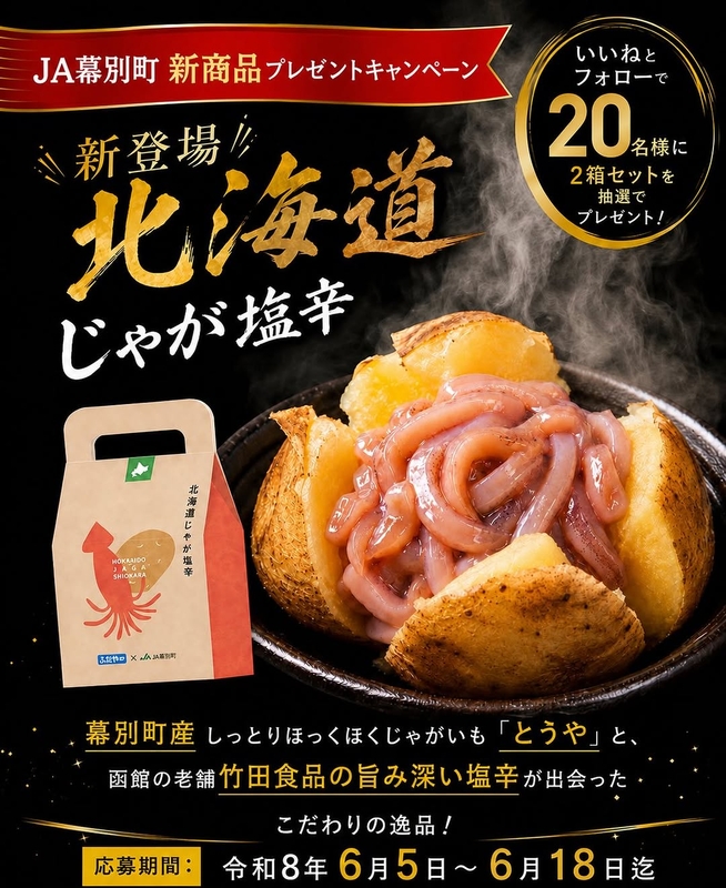 北海道じゃが塩辛 2箱セット
