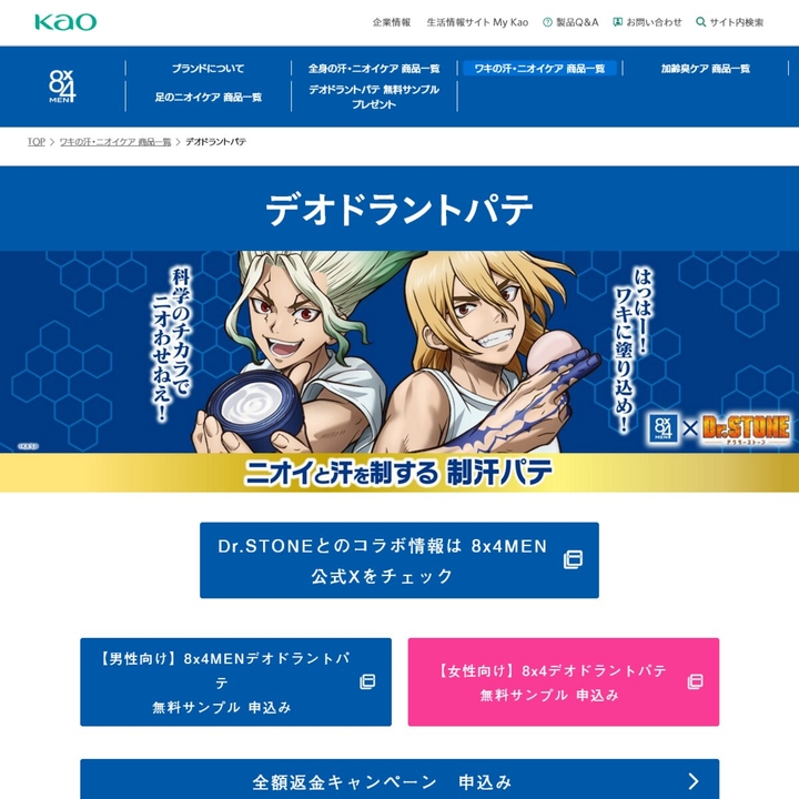 8×4 デオドラントパテ 両脇1回分サンプル
