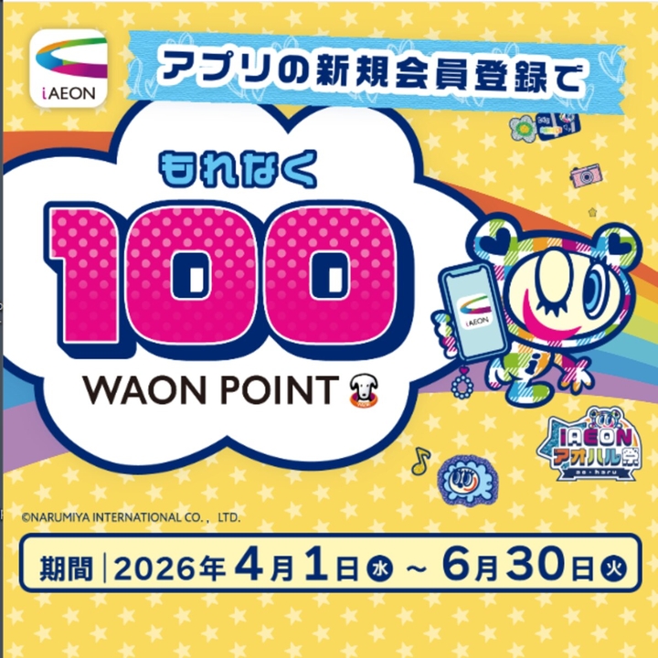 WAON POINT 100ポイント