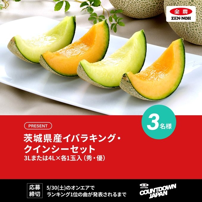 X懸賞(Twitter懸賞)】茨城県産イバラキング・クインシーセット（3L