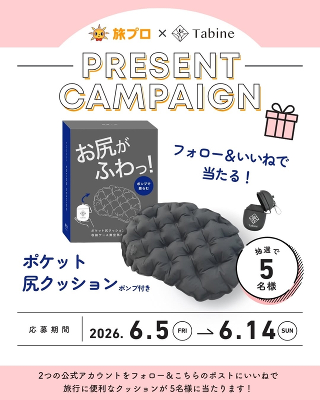 Tabine ポケット尻クッション（ポンプ付き）