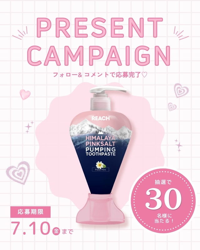 REACH ヒマラヤピンクソルト歯みがき粉（フローラルミント）285g
