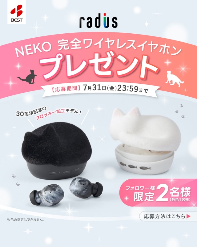 NEKO 完全ワイヤレスイヤホン