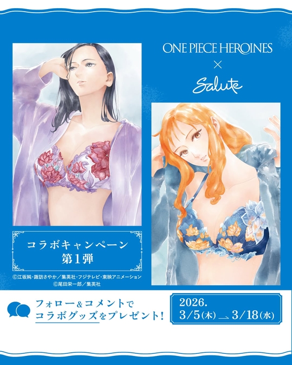 SNS懸賞】ONE PIECE×サルート オリジナルクリアファイルを合計10名様に