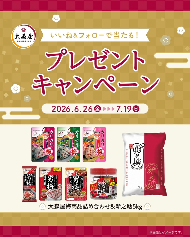 新潟県産「新之助」5kg＆大森屋「梅商品」詰め合わせ