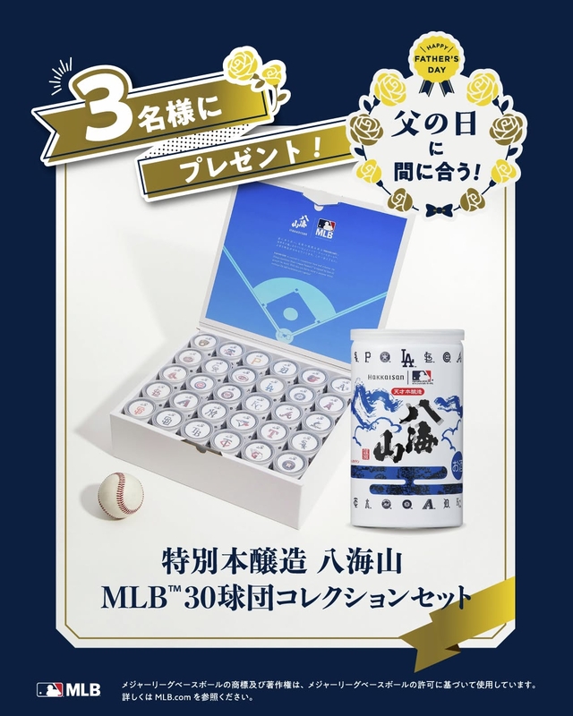 特別本醸造「八海山」MLB30球団コレクションセット（1万5000円相当）