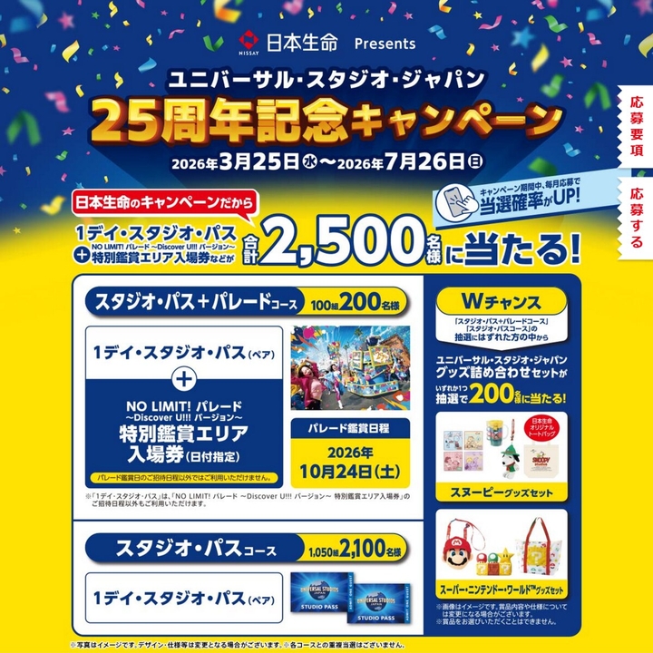 ユニバーサル・スタジオ・ジャパン 1デイ・スタジオ・パス＆パレード鑑賞エリアご入場券　スヌーピーグッズセット　スーパー・ニンテンドー・ワールドグッズセットほか
